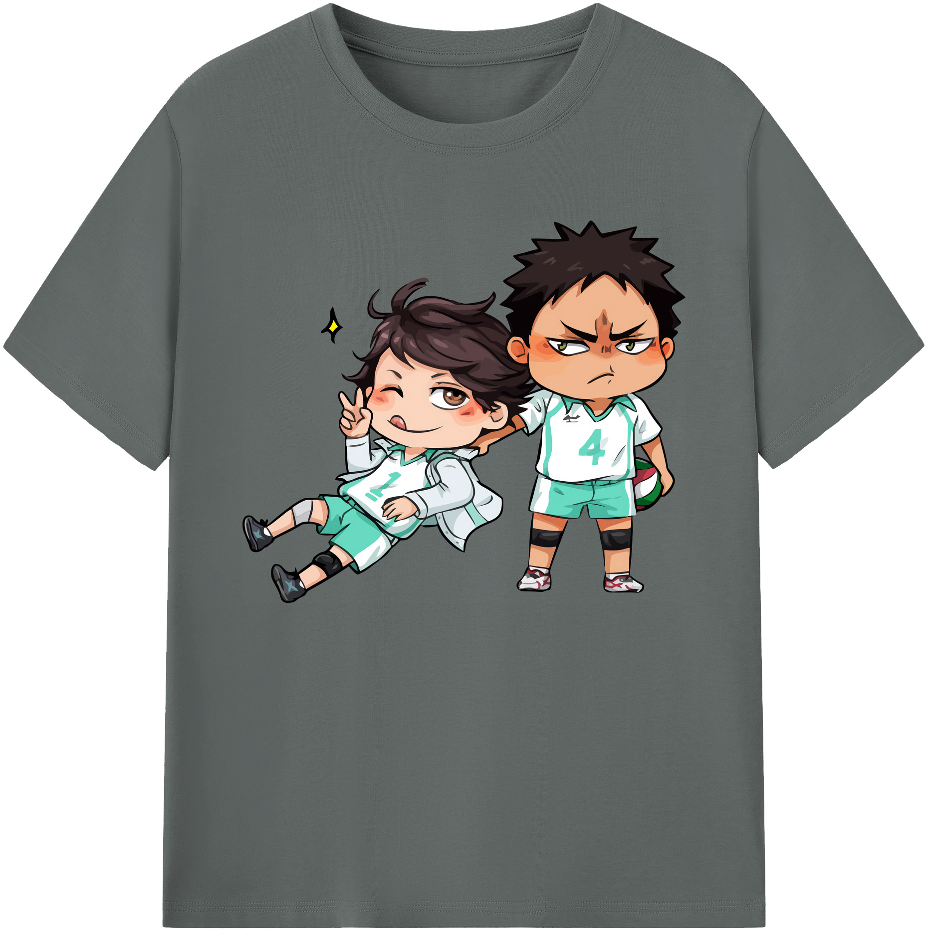 （画像用） ハイキュー!! Haikyu!! 綿100％ メンズ半袖Tシャツ｜肌触りやわらか＆通気性